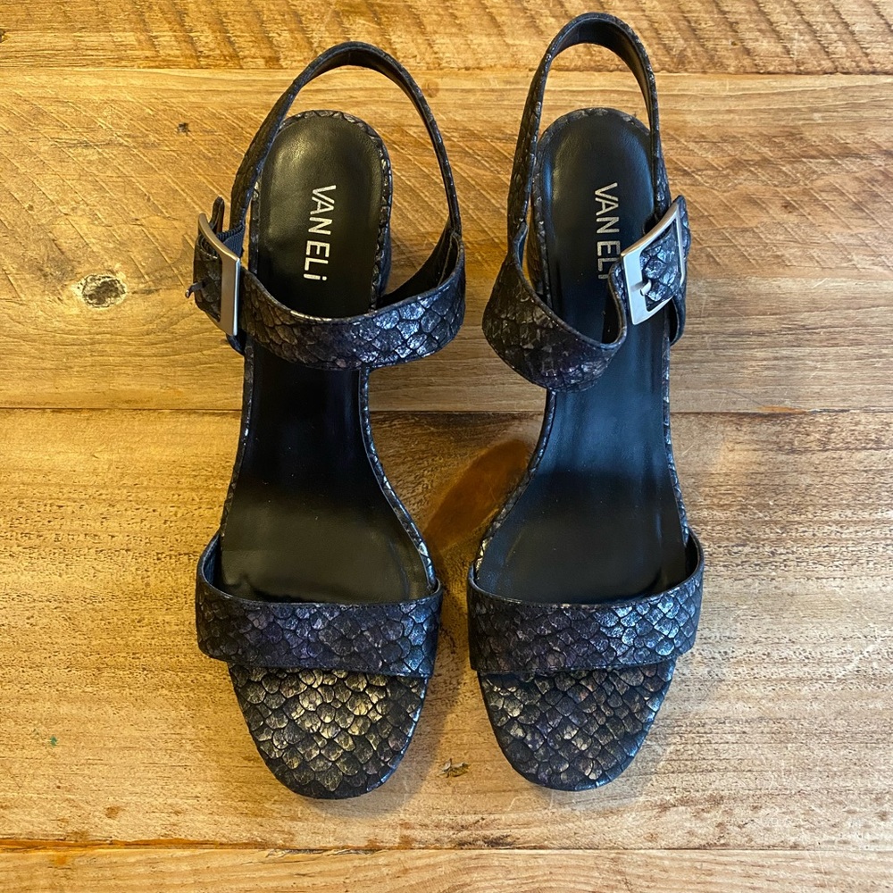 Van Eli snakeskin heeled sandal-size 11 M